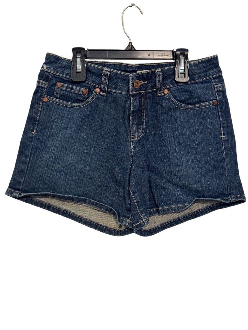 DKNY Jeans Womens Dark Wash Denim Shorts Size 4 Cotton Blend